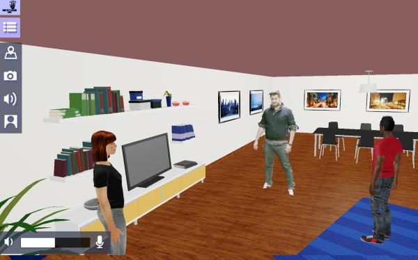 A Methodological Approach to User Evaluation and Assessment of a Virtual Environment Hangout