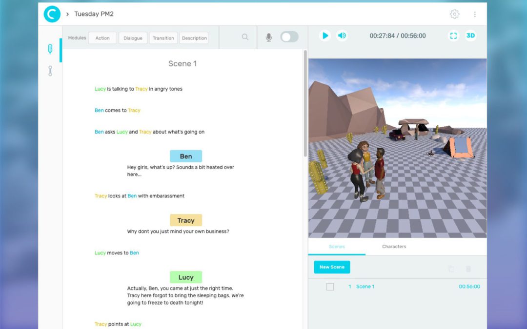 Computer-Assisted Authoring for Natural Language Story Scripts