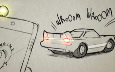 From Sound to Sight: Using Audio Processing to enable Visible Light Communication