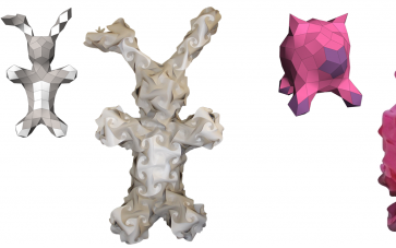 Interactive Surface Design with Interlocking Elements