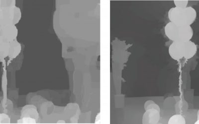 Depth Estimation and Depth Enhancement by Diffusion of Depth Features