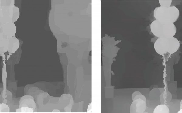 Depth Estimation and Depth Enhancement by Diffusion of Depth Features